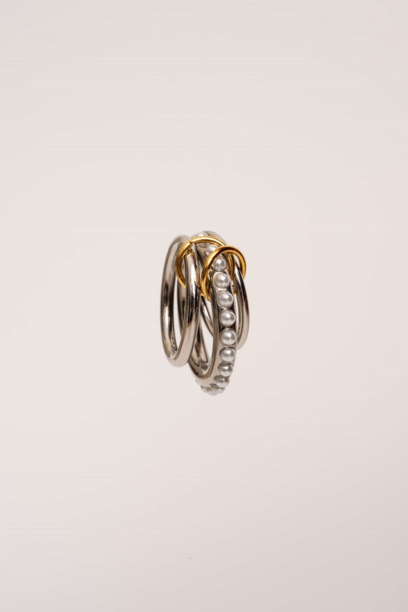 Pierścionek z naturalną perłą słodkowodną - Isola Silver