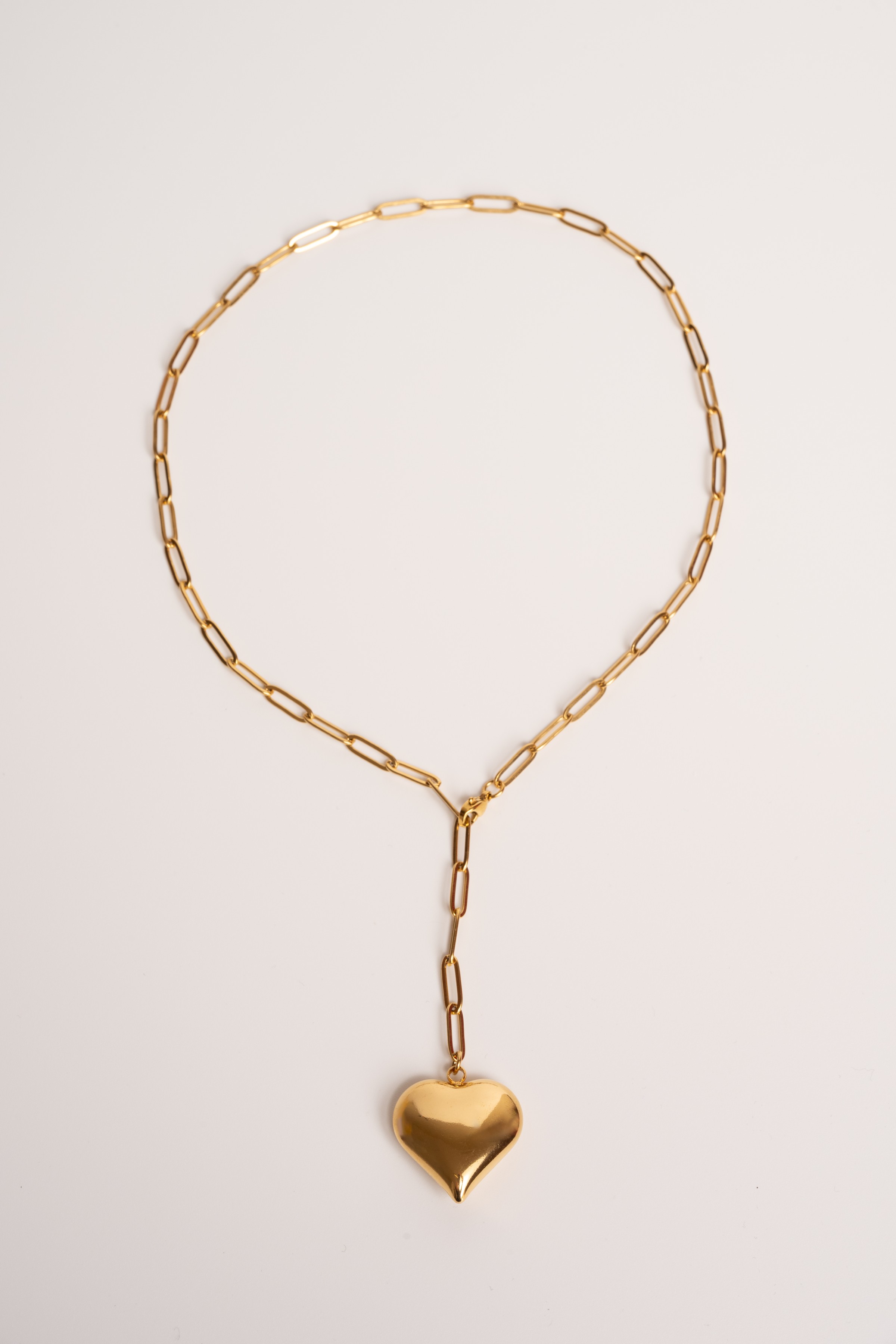 Naszyjnik z zawieszką serce pozłacane