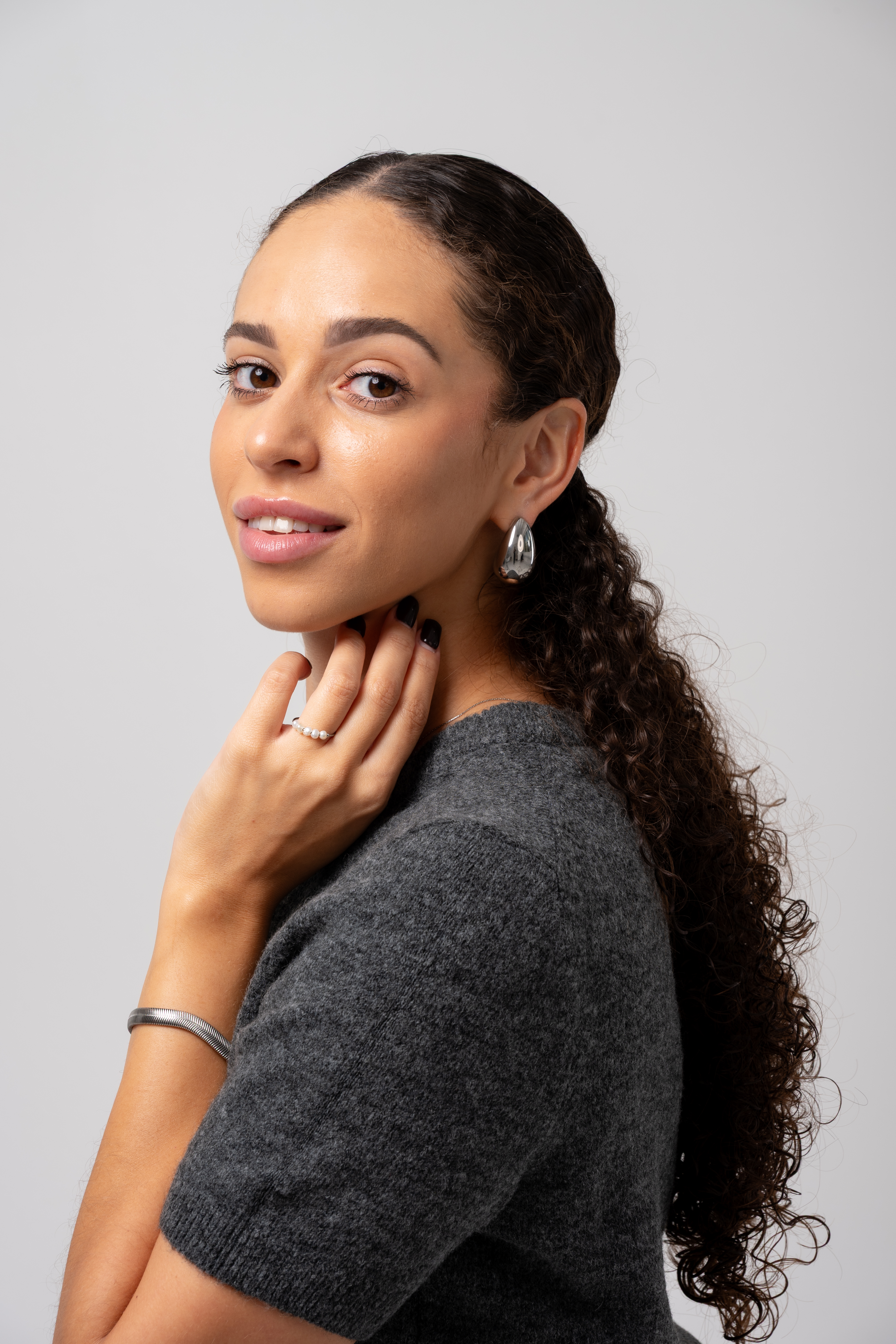 Kolczyki srebrne w kszta%u0142cie kropli - ASTRA SILVER