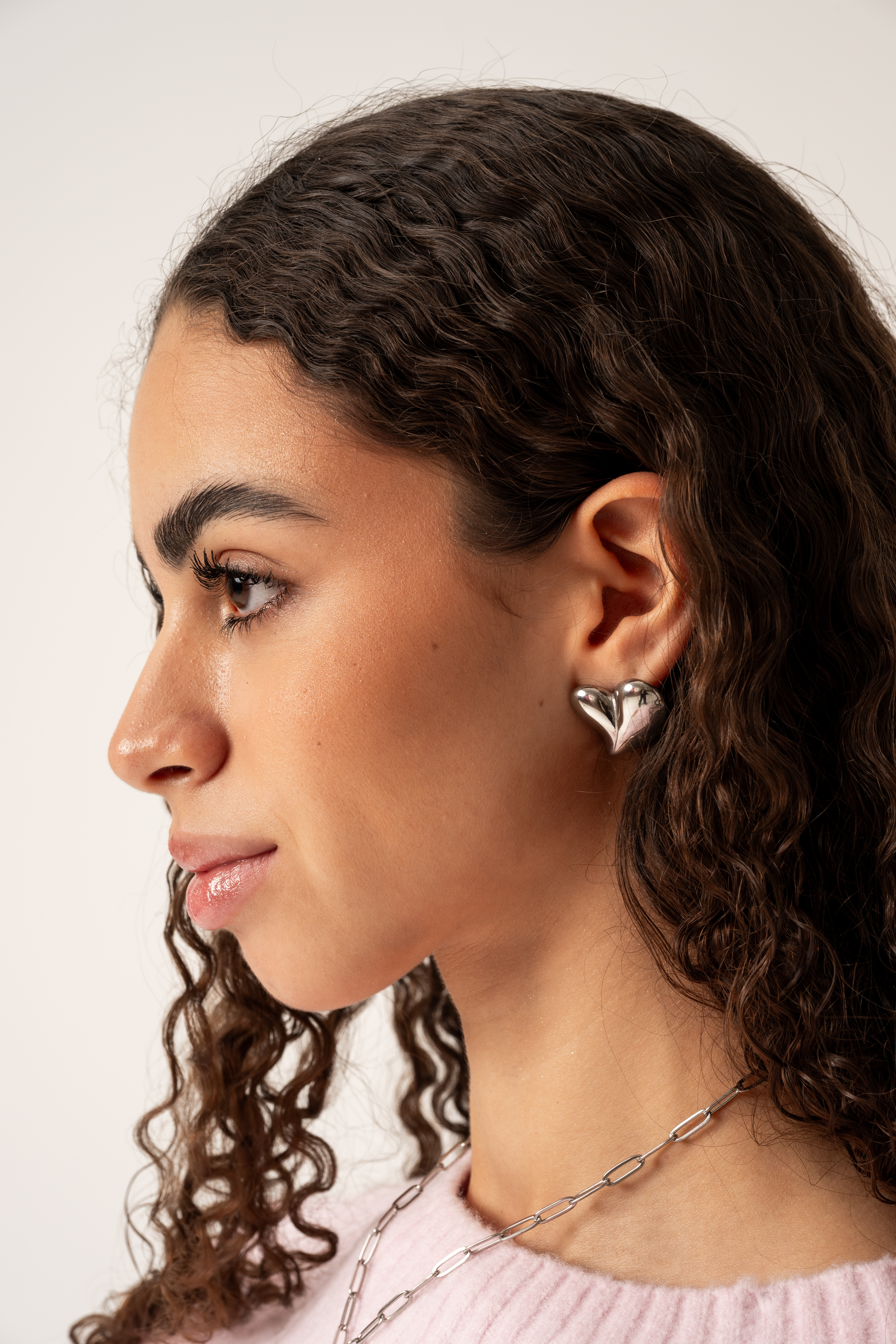 Kolczyki w kształcie serca - AVA SILVER