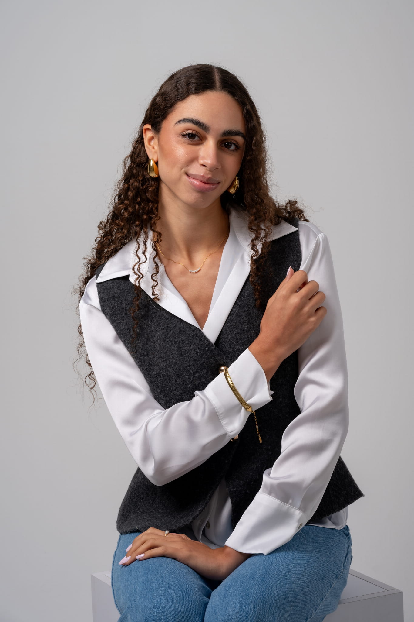 Bransoletka pozłacana typu żmijka 8 mm