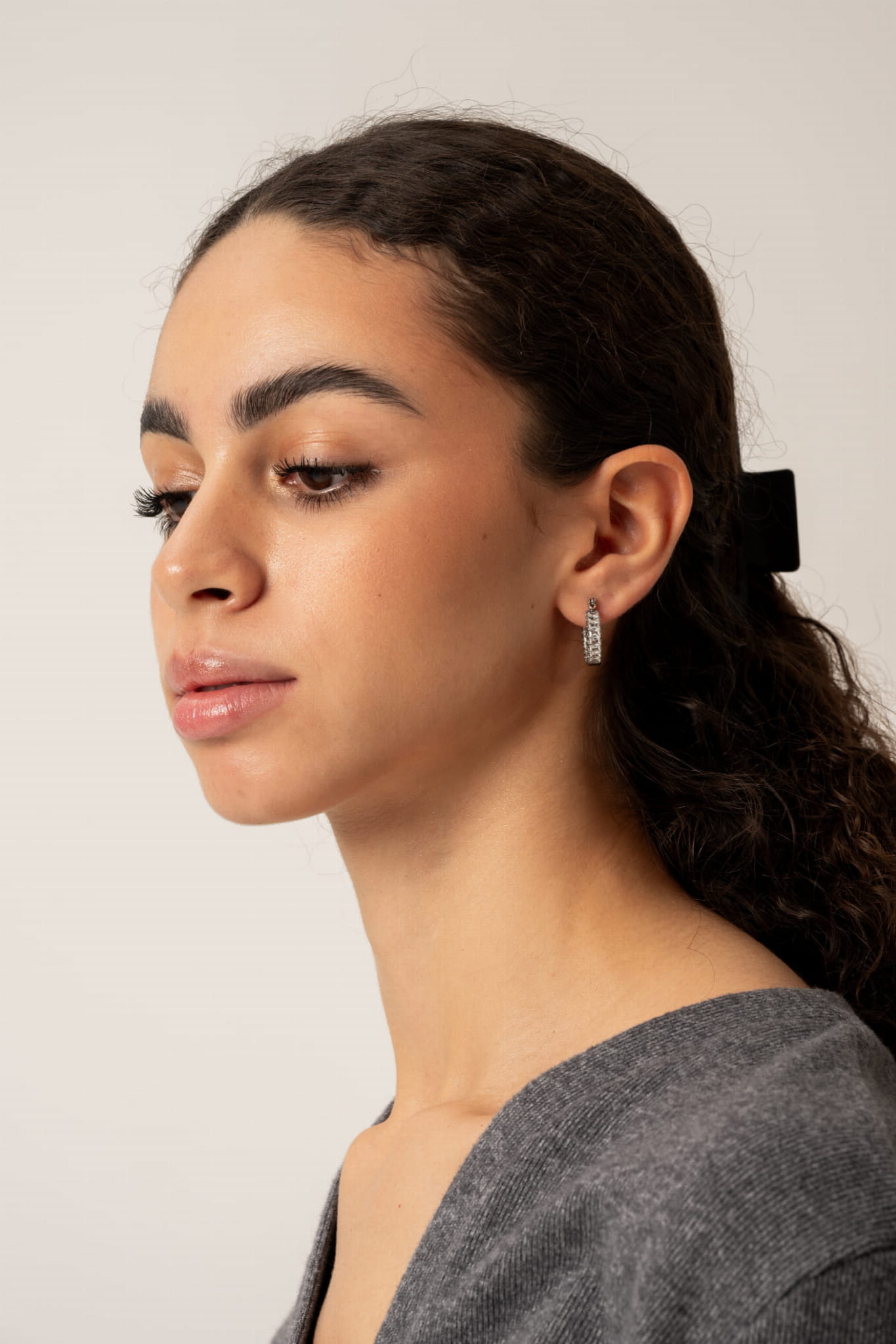 Kolczyki srebrne koła