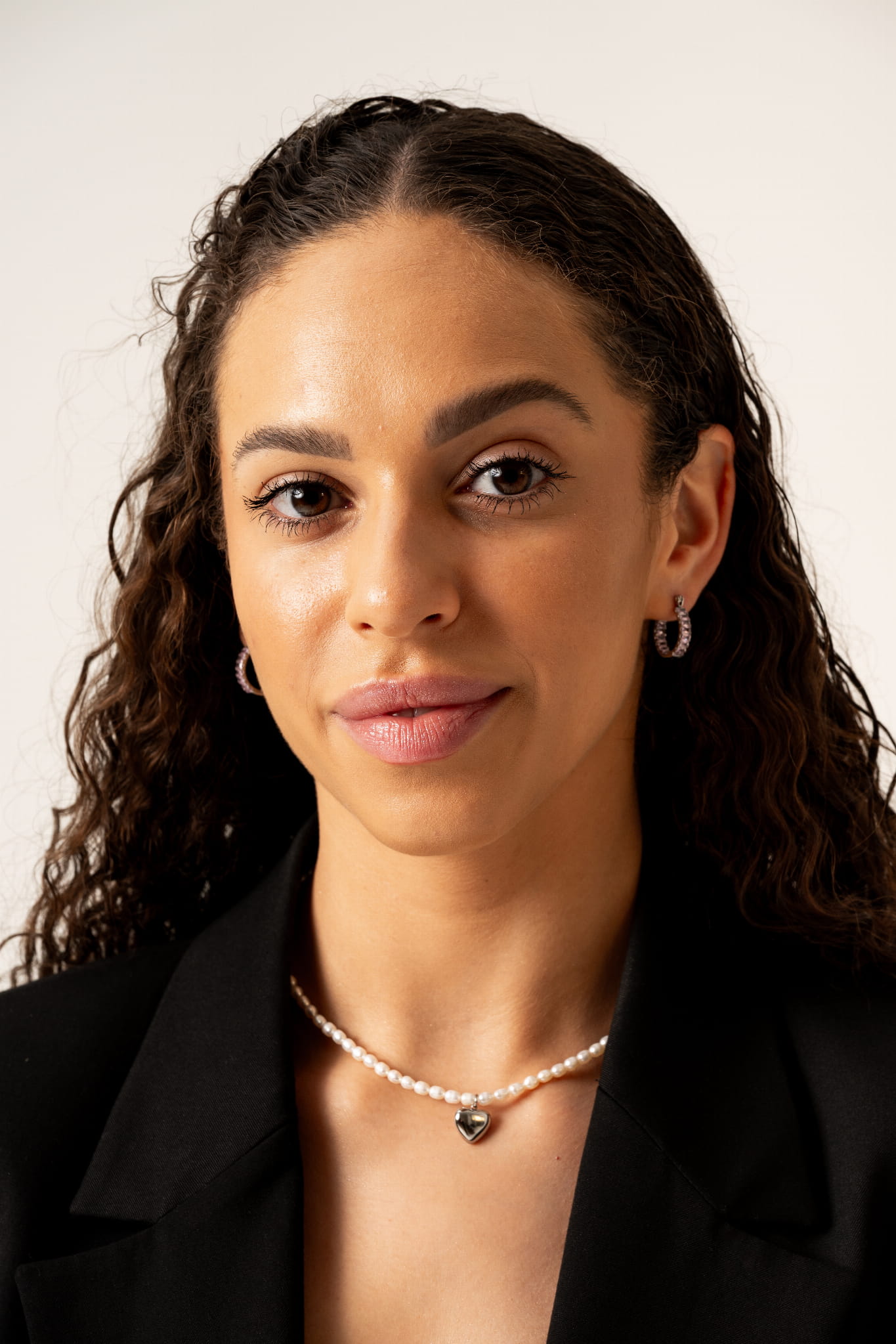 Kolczyki srebrne koła z różowymi cyrkoniami