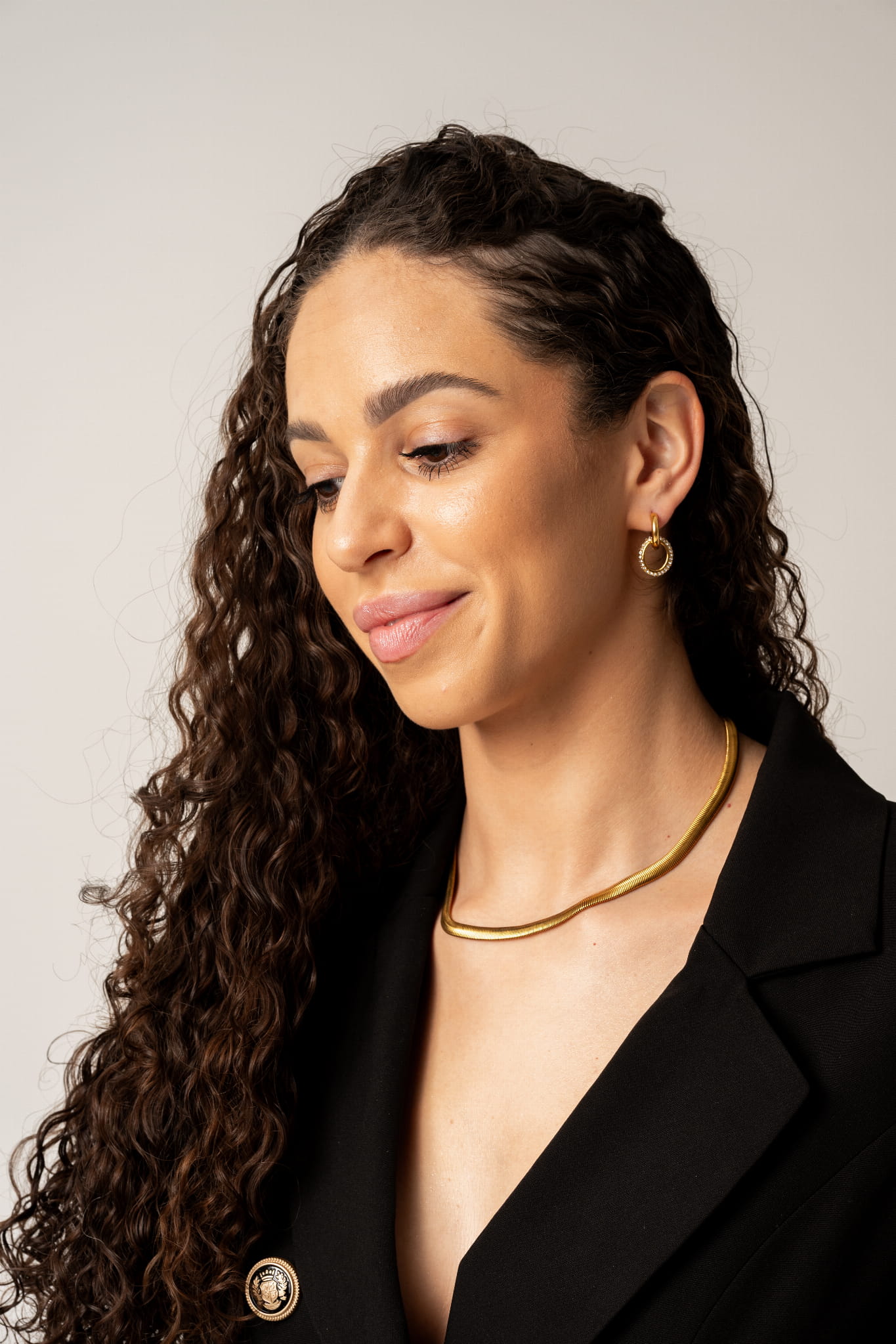 Naszyjnik złoty typu żmijka