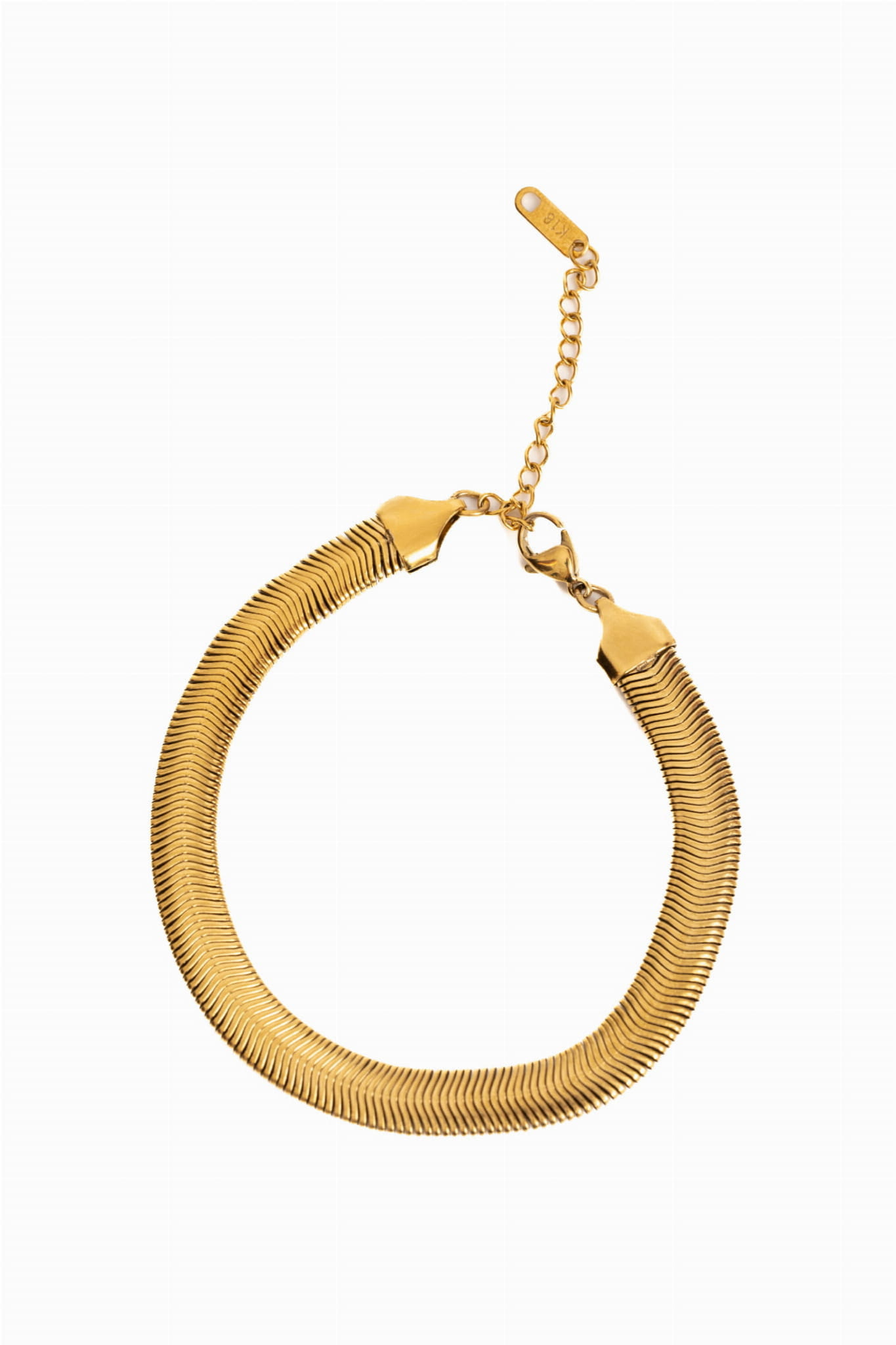 Bransoletka pozłacana żmijka