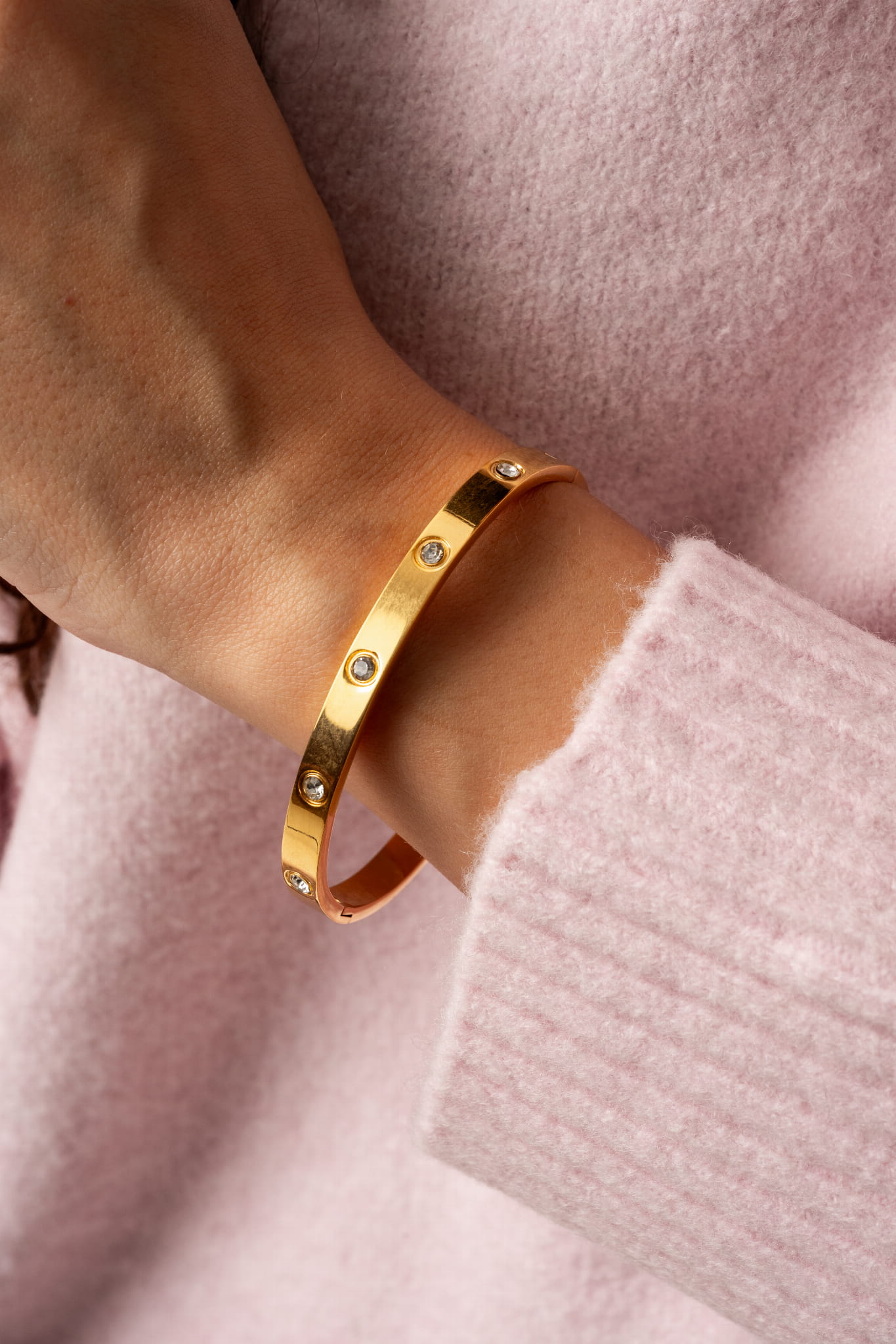 Bransoletka z cyrkoniami - Solene Gold