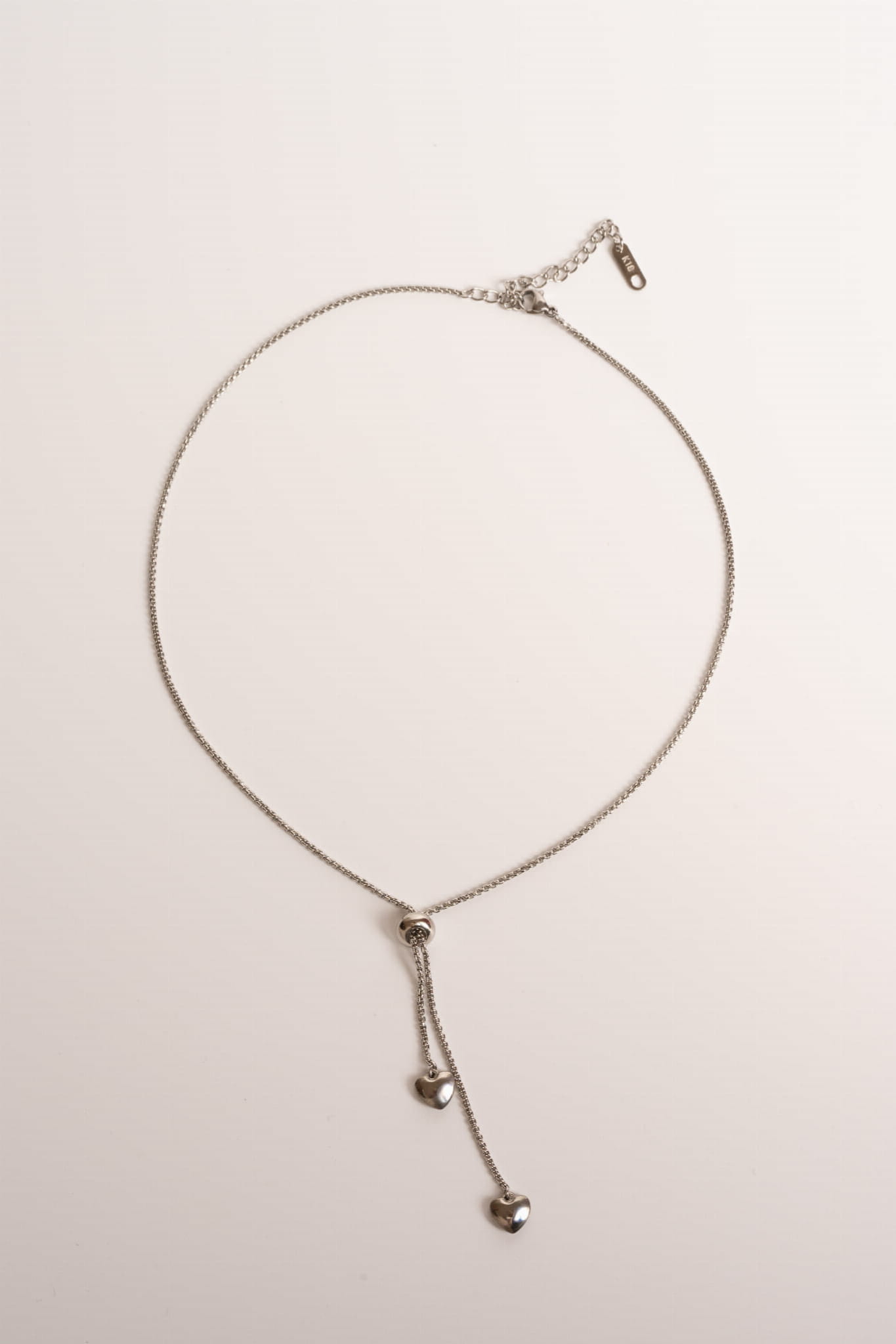 Naszyjnik z zawieszkami w kształcie serca - Talia Silver